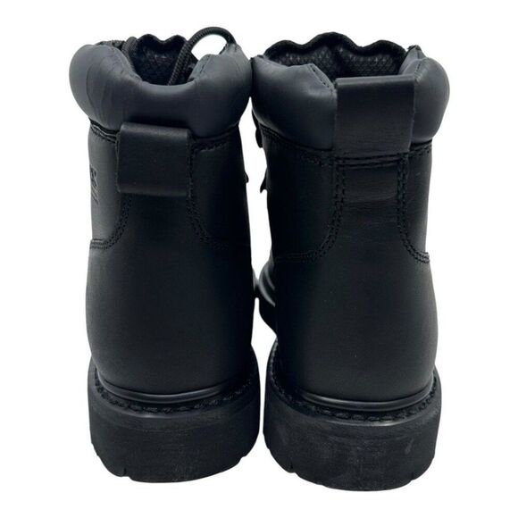 Bates Mens‎ Black Leather Oil-Resistant Motocycle Boots Sz. 7 Wide E44102 Canyon